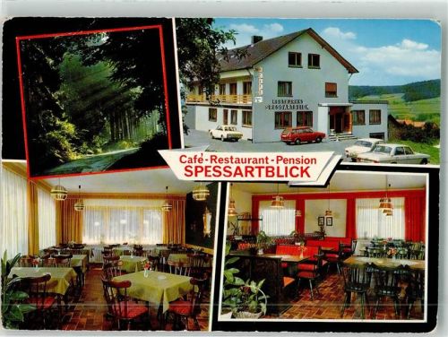 Eidengesäß Gasthaus Cafe Pension Spessartblick Oldtimer