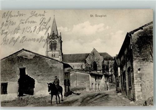 Saint-Souplet 1915 Feldpost WK I 24. Res.Div.