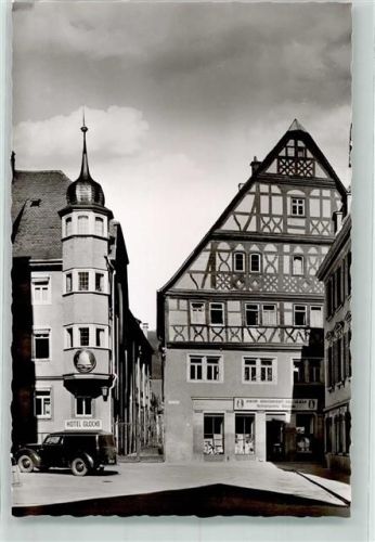 Künzelsau Mainzerhaus Hotel Glocke Auto Oldtimer