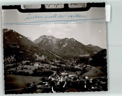 Fischbachau Fliegeraufnahme des Ortes Foto Orginal aus Archiv eines Ansichtskartenverlags Ort handschriftlich Farbmarkierungen im Bild