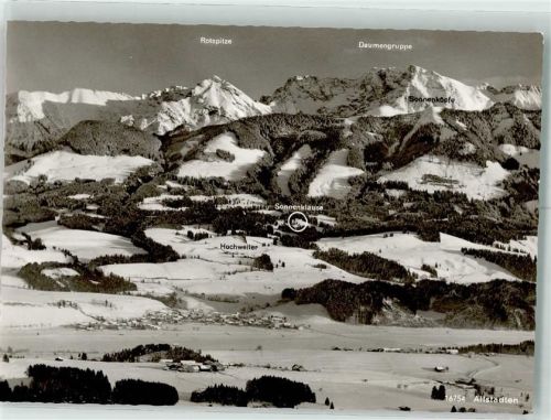 Altstädten Allgäuer Alpen Rotspitze Daumengruppe Sonnenklause Hochweiler Sonthofen Winter Schnee