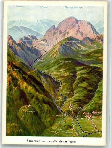 Bayrischzell Vogelschau Wednelsteinbahn