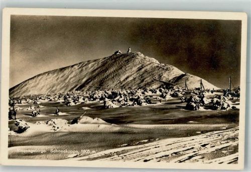 Schneekoppe 1923 Riesengebirge Winter