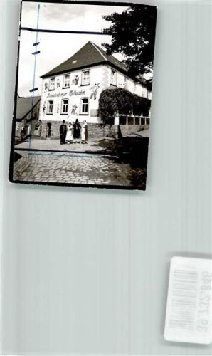 Schwalenberg Trachtengruppe vor dem Gasthaus Schwalenberger Malkasten Foto Original aus Archiv eines Ansichtskartenverlags Ort handschriftlich Farbstriche im Bild