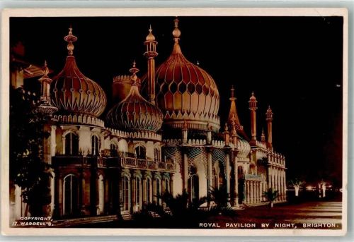 Brighton 1933 Royal Pavilion Nachtaufnahme