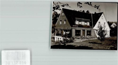 Simmersbach Pension Hain Foto Original aus Archiv eines Ansichtskartenverlags Ort handschriftlich