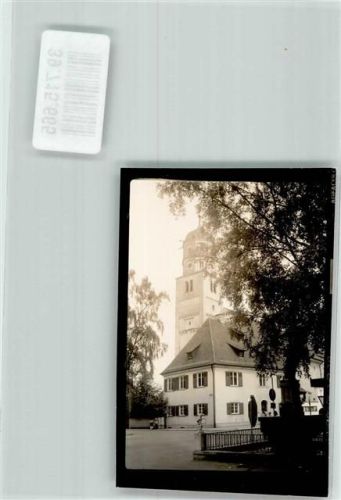 Illertissen Turm Ort handschriftlich Foto Original aus Archiv eines Ansichtskartenverlags