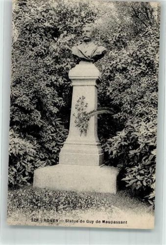 Rouen Denkmal Guy de Maupassant