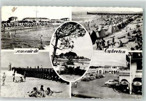 40130 Capbreton Foto AK Schwimmbad Strand Gasthaus Auto