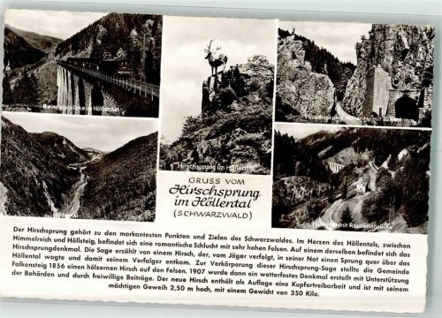 Höllental Ravennabrücke Eisenbahn Hirschsprung Chronik