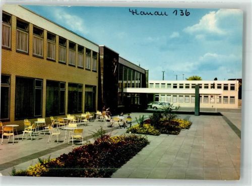Hanau Hauptbahnhof Beschriftung auf der Bildseite