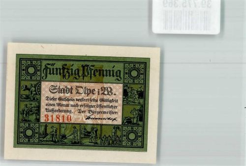 Olpe 50 Pfennig Gutschein 31810