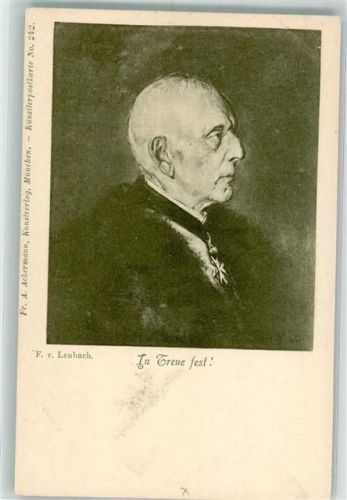 sign. Lenbach Franz v. Generaloberst Helmut von Moltke Eisernes Kreuz Fr. A. Ackermann No. 242