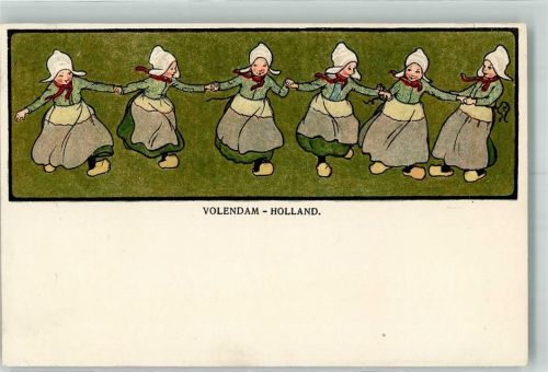 Volendam Hollandkinder Tracht A. A. s-H.