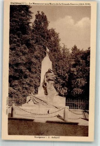 Guitres Kriegerdenkmal von J. Achard WK I 1914-1918