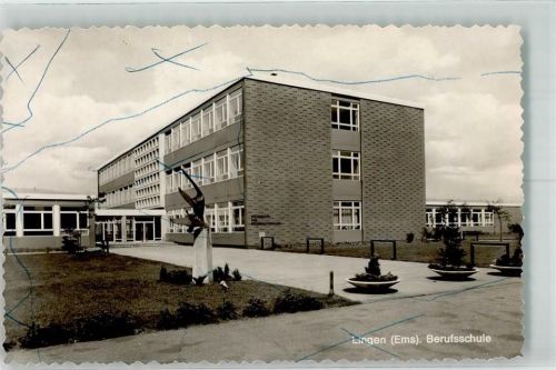 Lingen Berufsschule Ort handschriftlich Foto Original aus Archiv eines Ansichtskartenverlags