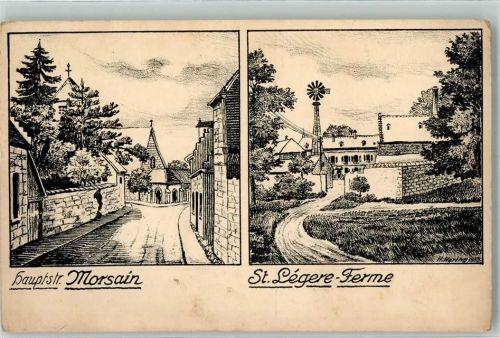Morsain 1915 sign. Hering,H. Feldpost WK I 22.Res.Div.