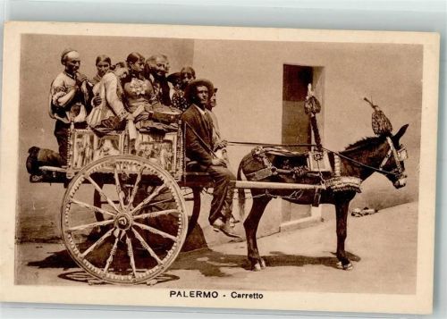 Palermo Carretto mit einem Esel