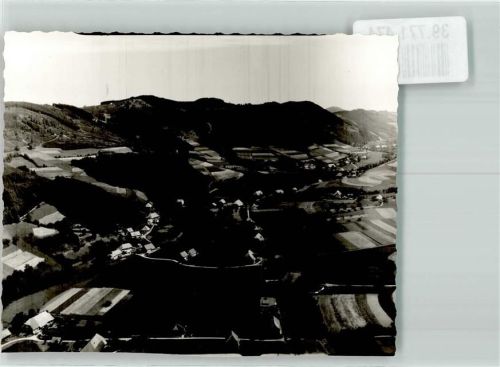 Prechtal Fliegeraufnahme Ort handschriftlich Foto Original aus Archiv eines Ansichtskartenverlags