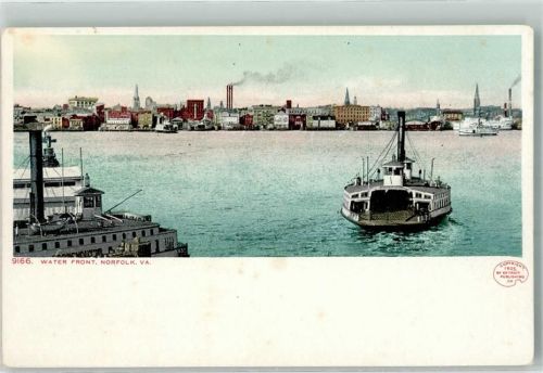 Norfolk 1909 Hafen Dampfschiff
