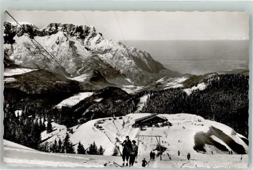 Rossfeld Winter Schlepplift Unterkunftshaus m. Untersberg