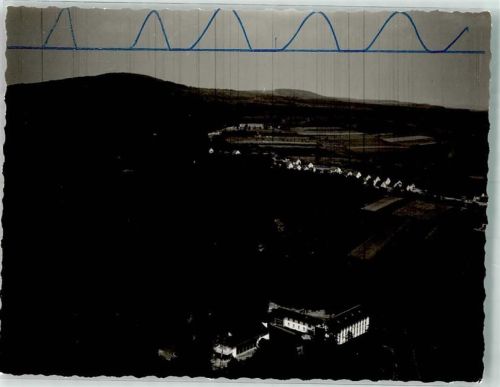 Nonnweiler Fliegeraufnahme der Kuranlagen Foto Original aus Archiv eines Ansichtskartenverlags Ort handschriftlich Farbstriche im Bild