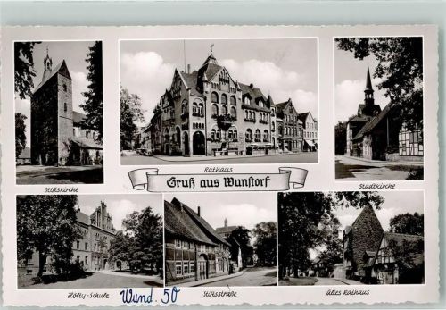 Wunstorf Stiftskirche Rathaus Stadtkirche Hölty-Schule altes Rathaus