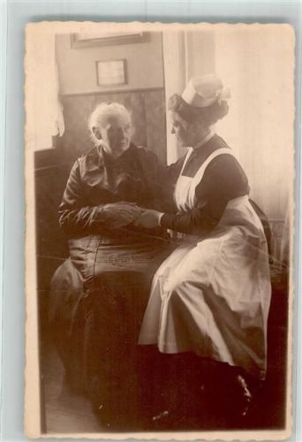 Alte Frau Krankenschwester Gebrauchsspuren