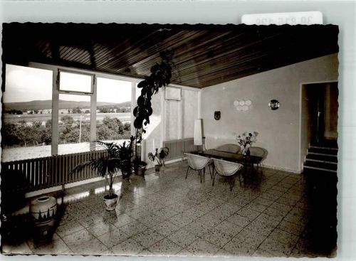 Höchstenbach Schullandheim Flur mit Sitzecke Foto Original aus Archiv eines Ansichtskartenverlags Ort handschriftlich