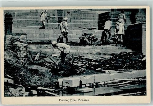 Benares Beerdigung Verbrennnung der Toten Burning Ghate