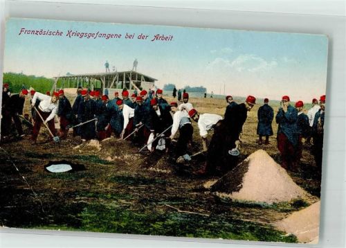 1915 Franzosen bei der Arbeit Feldpost 28 Infanterie Division