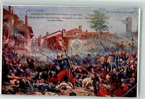 Bataille de Magenta Guerre d`Italie 1859 - Gefechte Propaganda