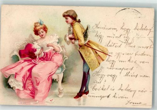 1900 Rokoko Liebespaar