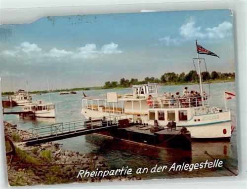 Zons Motorschiff Moeve Rheinpartie Ort handschriftlich Foto Original aus Archiv eines Ansichtskartenverlags