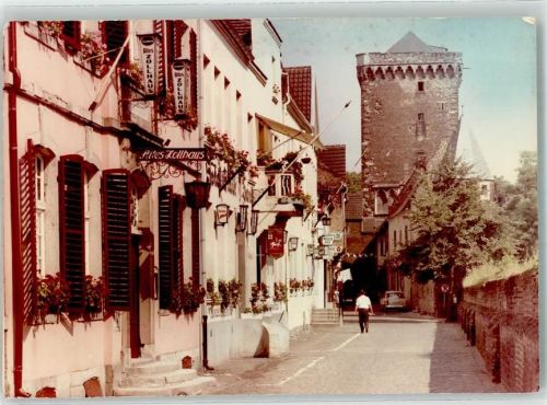 Zons Rheinstrasse Gasthaus Altes ZollhausOrt handschriftlich Foto Original aus Archiv eines Ansichtskartenverlags