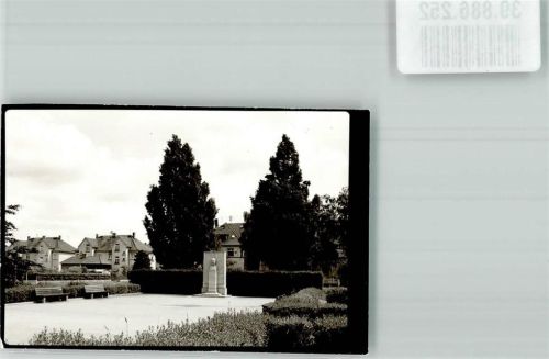 Rüsselsheim Denkmal Dr.Fritz-Opel-Platz Ort handschriftlich Foto Original aus Archiv eines Ansichtskartenverlags