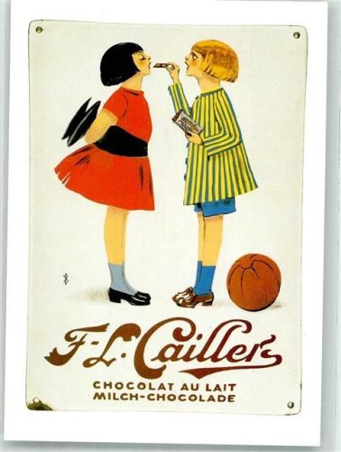 sign. Bickel Karl F-L. Caillers Chocolat au Lait Kinder Sammlung Albert Lendi
