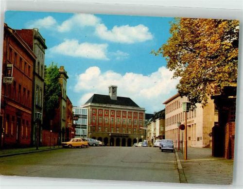 Neuss 1978 Marktpatz Rathaus Auto