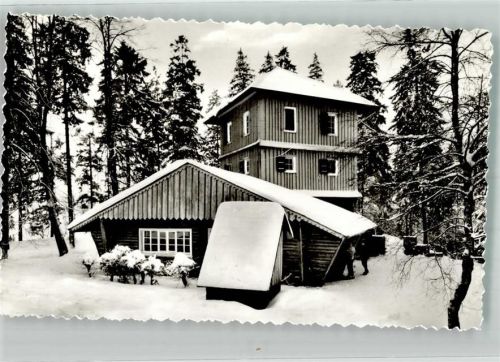 Reichshof Jugendherberge Blockhaus Winter Schnee