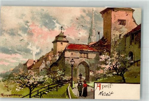 1900 April sign. Guggenberger Verlag M. Seeger