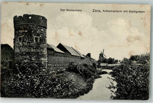 Zons Windmühle Krötschenturm Stadtgraben
