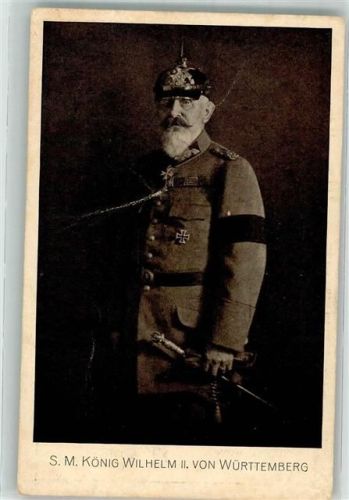 König Wilhelm II in Uniform Eisernes Kreuz Pickelhaube
