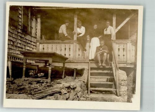 Rappenseehütte 1919 Gruppenfoto