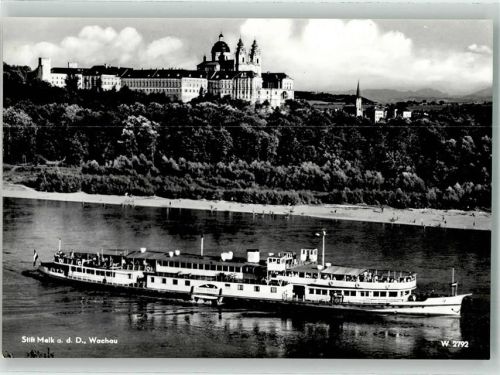Melk Raddampfer Stadt Passau Stift Melk Schiffspost