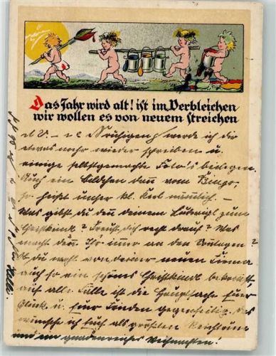 1927 Neujahr , das Jahr wird alt Nr. 55 Verlag Werner