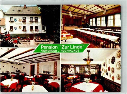 61276 W6395 Gemünden , Kr Usingen, Taunus - Pension Zur Linde