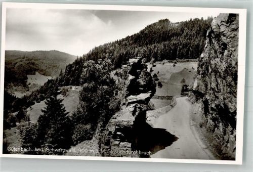 Gütenbach Straße Durchbruch