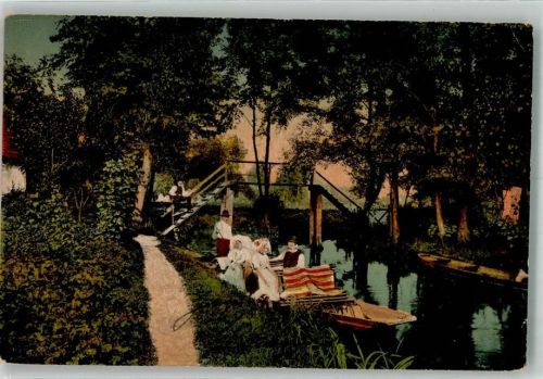 Burg 1919 Tracht Kahn Spreewald