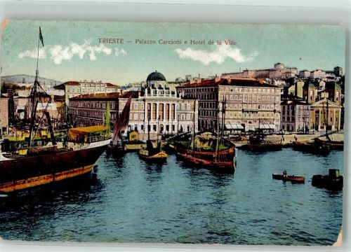 Trieste / Triest / Trst 1911 Hafen Rathaus