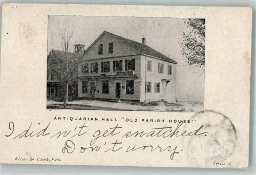 Boston 1905 Geschäft Antiquarian Hall West Medway